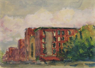 Watercolor of a Lower East Side street